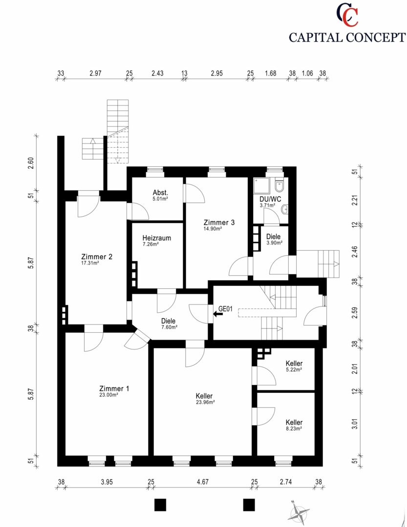Vorderhaus Untergeschoss